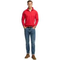 Superdry Pull-over 'Essential Logo Henley' rouge