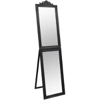 vidaXL Miroir sur pied noir 45 x 180 cm