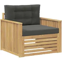 vidaXL Canapé d'extérieur en polyester blanc