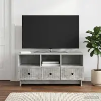 Prolenta Maison Exclusive - Meuble TV gris béton 102 x 34,5 x 50 cm en aggloméré