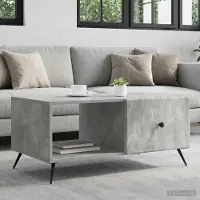 Prolenta Maison Exclusive - Table basse gris béton 90 x 50 x 40 cm en aggloméré