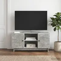 Prolenta Maison Exclusive - Meuble TV 102 x 34,5 x 50 cm Gris béton, aggloméré