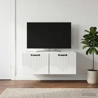 Prolenta Maison Exclusive - Meuble TV mural blanc brillant 78,5 x 41 x 30 cm