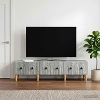 Prolenta Maison Exclusive - Meuble TV Sonoma gris 147 x 34,5 x 30 cm en aggloméré