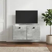 Prolenta Maison Exclusive - Meuble TV mural 59,5 x 41 x 30 cm, gris béton