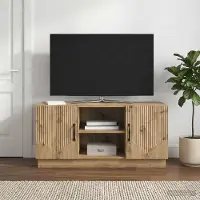 Prolenta Maison Exclusive - Meuble TV, dimensions : 102 x 34,5 x 47 cm, fabriqué en bois composite imitation chêne massif