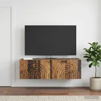 Prolenta Maison Exclusive - Meuble TV mural en bois ancien 98 x 31 x 30 cm, aggloméré