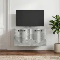 Prolenta Maison Exclusive - Meuble TV mural gris béton 59,5 x 41 x 30 cm