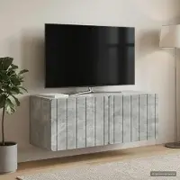 Prolenta Maison Exclusive - Meuble TV mural 78,5 x 31 x 30 cm, gris béton