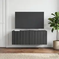 Prolenta Maison Exclusive - Meuble TV mural 78,5 x 31 x 30 cm Noir