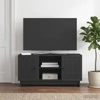 Prolenta Maison Exclusive - Meuble TV 102 x 34,5 x 50 cm Noir, aggloméré