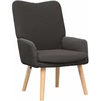 vidaXL Fauteuil relaxant Gris foncé 63 x 67 x 94 cm tissu