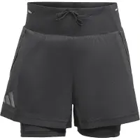 Adidas - Short léger séchage rapide - Xploric 2In1 Short W Black pour Femme - Taille 34 FR - Noir