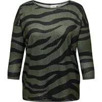 ONLY Carmakoma T-shirt 'CARAlba' olive / noir