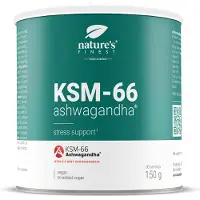 Nature's Finest KSM-66 Ashwagandha - Poudre au KSM-66 Ashwagandha, Ginseng asiatique, Camomille & Complexe de vitamines B - pour le système nerveux - 150 g