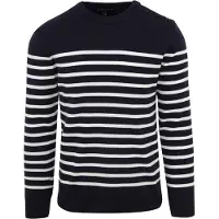 Armor lux Pull Groix Rayures Marine Bleu Bleu foncé taille XL