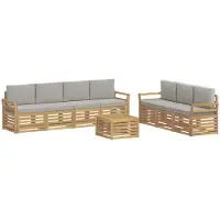 vidaXL Ensembles de canapés en bois massif d'acacia