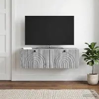 Prolenta Maison Exclusive - Meuble TV mural Sonoma gris 98 x 31 x 30 cm