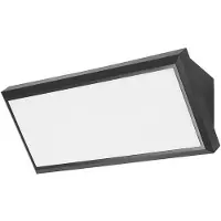 Forlight LEDS C4 Samper, applique murale - 12 W, lumière blanc chaud, 615 lm, indice de protection IP65, couleur noire