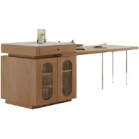 Xl Moebel Gmbh Table de salle à manger moderne en bois, marron, design, élégante