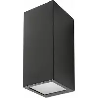 LEDS-C4 Applique murale extérieure LED C4 Cube - 70 W, 2670 lm, IP44, gris