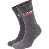 Levi's Chaussettes - 2 Pack - Noir/Gris - - 39/42 - Chaussettes