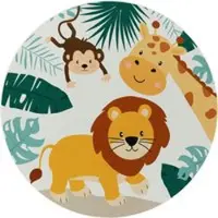 Tapis.nl Tapis pour enfants Bini beige 200 cm rond