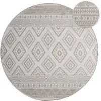 Tapis.fr Tapis d'intérieur & extérieur Verona beige 120 cm rond