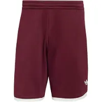 Adidas Pantalon de sport 'Classics' lie de vin / blanc