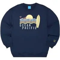Ocean pacific Sweat-shirt 'Kalbarri' bleu marine / bleu ciel / jaune / abricot