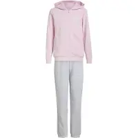 Adidas Survêtement 'ESSENTIALS' gris chiné / rose / blanc