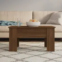 Prolenta Maison Exclusive - Table basse aspect chêne brun 79 x 49 x 41 cm, aggloméré