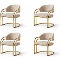 Xl Moebel Gmbh Quatre chaises luxueuses, confortables et élégantes, au design moderne, idéales pour une salle à manger