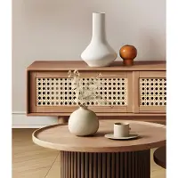 JVmoebel Meuble TV bas design moderne en bois brun pour le salon