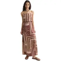 Scotch & Soda Ufu01584t Sleeveless Long Dress Marron 36 / Short Femme