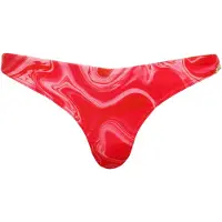 Superdry pour femme. W3010389A Bas de bikini rose imprimé au design audacieux (L), Beachwear, Polister recyclé, Durable