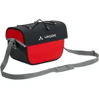 Vaude Aqua Box, sac avant, sacoche de vélo, polyester, noir, rouge, 6 litres, 7 kg