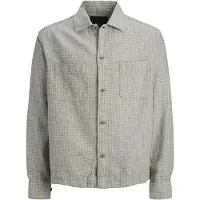 Jack & Jones Blamatt Linen Blend Overshirt Gris XL Homme