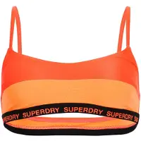 Superdry Elastic Bralette Bikini Top Orange M Femme