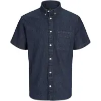 Jack & Jones Blubrook Short Sleeve Shirt Bleu 2XL Homme