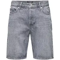Only & Sons Short de - ONSEDGE MG 2042 TAI NOOS - Short en Jean - S - XXL - pour Homme - gris - Taille S
