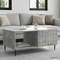 Prolenta Maison Exclusive - Table basse gris béton 90 x 50 x 40 cm en aggloméré