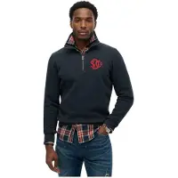 Superdry Sweat-shirt 'SD & CO' marine / rouge feu