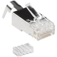 ACT Fa2001 Cat6a Rj45 Conector Argenté