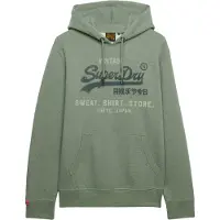 Superdry Sweat-shirt 'Heritage' vert pastel / vert foncé / vert chiné