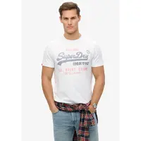Superdry pour homme. M1012212A T-shirt Heritage blanc (XXL), Casuel, Coton, Manche courte