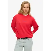 Superdry Core Logo City Loose Sweatshirt Rouge S Femme
