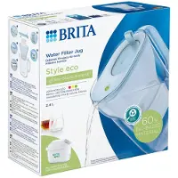 Brita Carafe filtrante Style eco 2.4 L bleue + cartouche Maxtra PRO All-in-1