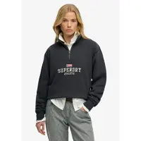Superdry Sweat-shirt 'Essentials' marine / blanc