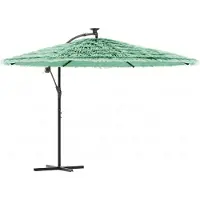 vidaXL Parasol avec mât en acier vert 269x269x235 cm